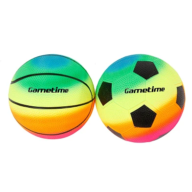 Mini ballons de sport Set Football/Basketball, 2 pcs.