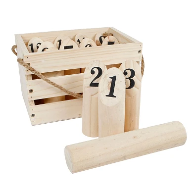 Zahlenwurfspiel Holz