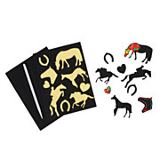 Rubbel-Sticker für Pferdefreunde