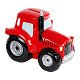 Kids Globe Spaarpot Aardewerk Tractor  Rood