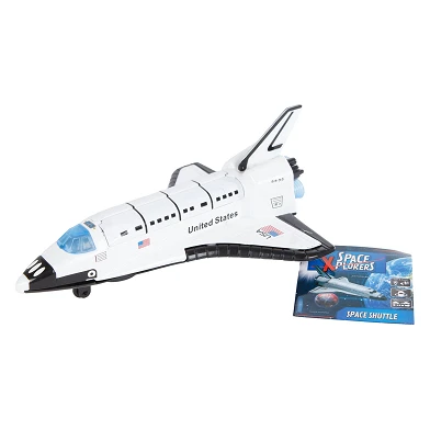 Spaces Xplorers Space Shuttle moulé sous pression lumière et son