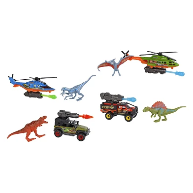 Dinoworld Fahrzeug mit Schießfunktion und Dinosaurier