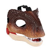 Dinoworld Dinosaurier-Maske mit Sound, 22 cm
