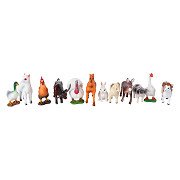 Figurines miniatures d'animaux de la ferme Kids Globe , 36 pièces.