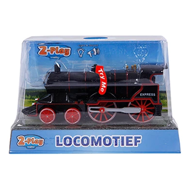 2- Play Locomotive moulée sous pression avec lumière et son, 14 cm