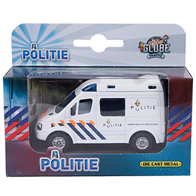 Kids Globe Druckguss-Polizeiauto NL, 8 cm