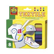Ses Creative Textilmarker, 8St.