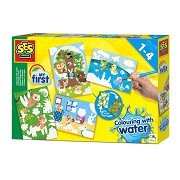 SES My First Coloring mit Wasser - Versteckte Tiere