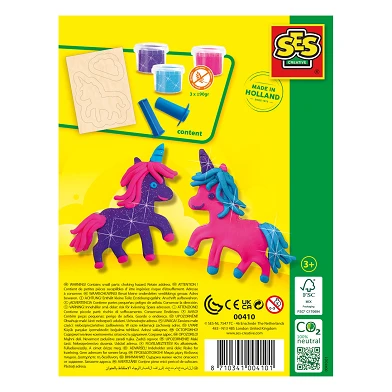 SES Klei - Unicorns Neon Glitter
