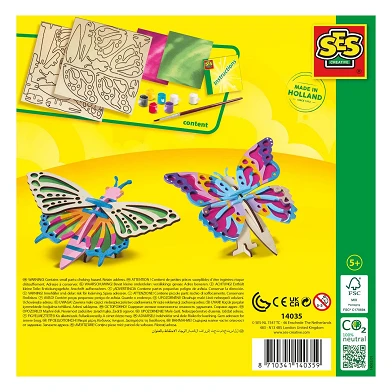 SES Deko-Schmetterlinge aus Holz - Inspiriert von der Natur