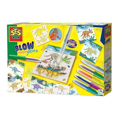 SES Blow Airbrush Pens - Changement de couleur magique de Dino
