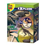SES Explore Dino en Skelet Opgraven 2in1 - T-Rex