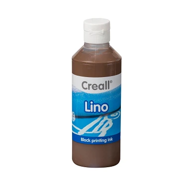 Creall Lino Blockprint Peinture Marron, 250 ml