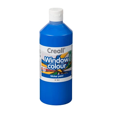 Creall Peinture pour fenêtres Bleu, 500 ml