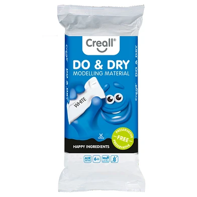 Creall Do&Dry Modelliermasse Konservierungsfrei Weiß, 1000gr.