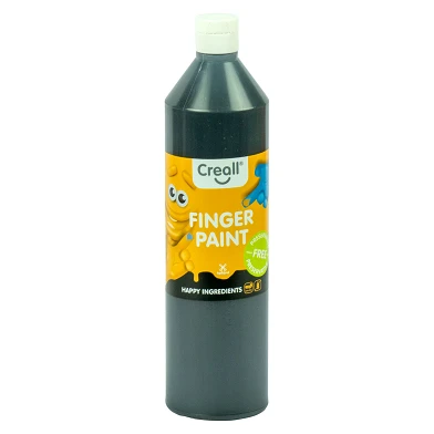 Creall Peinture au doigt sans conservation Noir, 750 ml