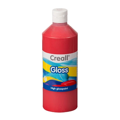 Creall Gloss Peinture Brillante Rouge, 500 ml