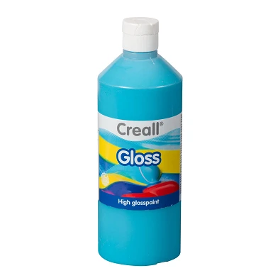 Creall Gloss Peinture Brillante Turquoise, 500 ml