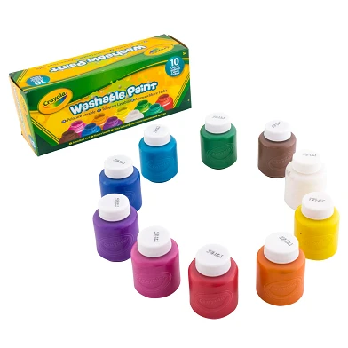 Crayola Töpfe mit abwaschbarer Farbe, 10 Stück.