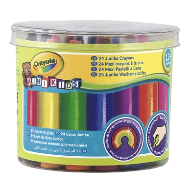 Crayola Mini Kids - Crayons de cire épais, 24 pcs.