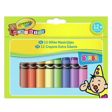 Crayola Mini Kids Bumba Dikke Waskrijtjes, 12st.