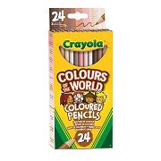 Crayola Colours of the World Buntstifte, 24St.