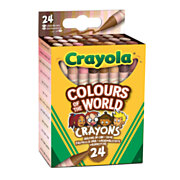 Crayola Colors of the World Wachsmalstifte, 24 Stk.
