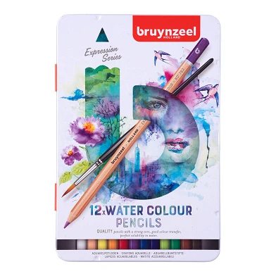 Crayons aquarelle Bruynzeel Expression, 12 pcs.