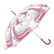 Transparentes Regenschirm-Einhorn