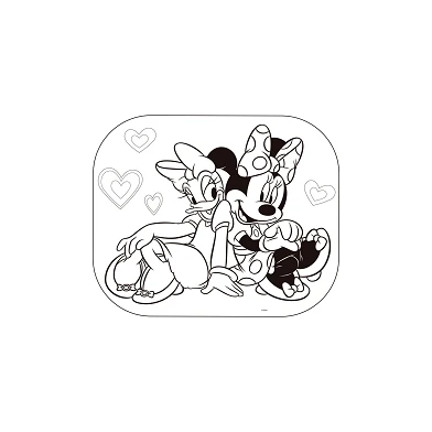 Kinder-Sonnenschutz Minnie Mouse, 2 Stück.