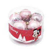 Kinder Weihnachtskugeln Minnie Mouse Pink , 10St.