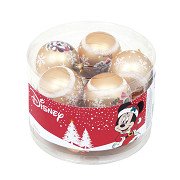 Kinder-Weihnachtskugeln Minnie Mouse Gold, 10 Stück.