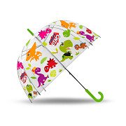 Transparante Paraplu Crazy Dino, 48cm