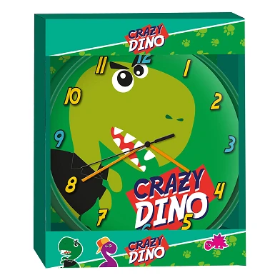 Wandklok Crazy Dino