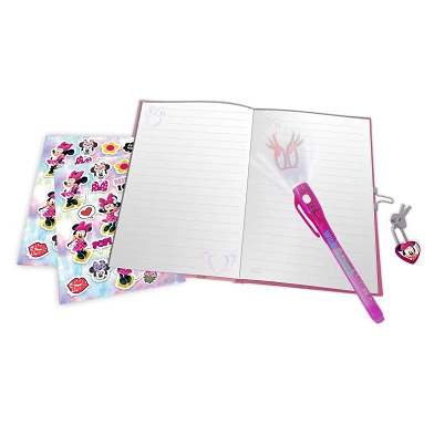 Dagboek met Stickers en Geheimschrift Pen - Minnie Mouse