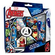 Dagboek met Stickers en Geheimschrift Pen - Avengers