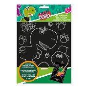 Rubbelbild verrückter Dino