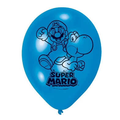Super Mario Luftballons, 6 Stück.