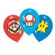 Super Mario Latexballons, 6 Stk.