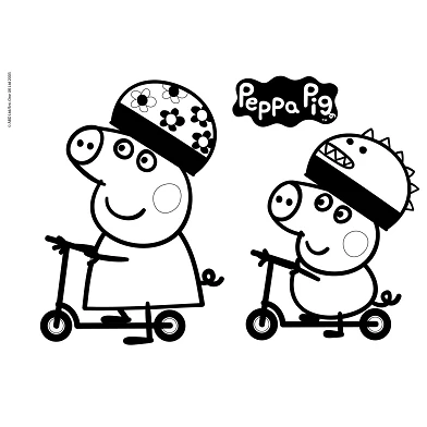 Peppa Pig Schetsboek A4 + Stencils & Stickers