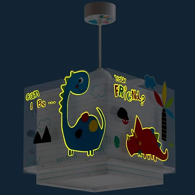 Dalber Hanglamp Dino's Glow in the Dark, 24cm