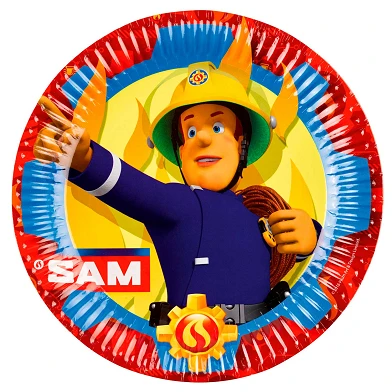 Feuerwehrmann Sam Teller, 8 Stück.
