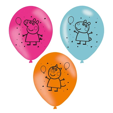 Ballons Peppa Pig, 6pcs.