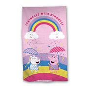 Peppa Pig Strandtuch Badetuch Baumwoll-Handtuch 70x140 cm Rainbow 