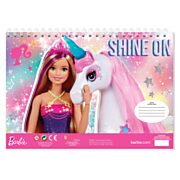 Malvorlagen mit Schablone und Stickerbogen Barbie