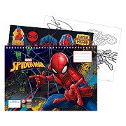 Tekenblok Spiderman met Stickers, 40 Vellen