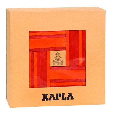 KAPLA, Boekje met 40 Rode en Oranje Plankjes