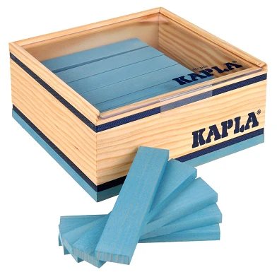 Kapla, 40 Etagères Bleu Clair