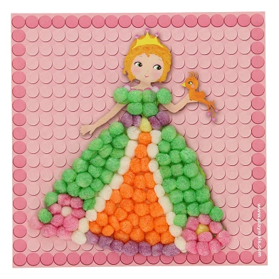 PlayMais Mosaikkarten schmücken Prinzessin