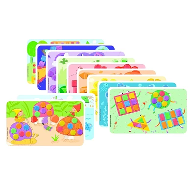 Playmais Cartes de décoration Formes et couleurs, 24 pcs.